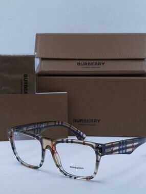 Burberry BE2411 4122 Square Eyeglasses 53mm - Vintage Check